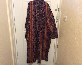 Long Kimonos, Organic Ankara Cotton up to size 24, Dressing Gown, Bathrobe, Morning Dress, Beach, Holidays Wear, Excellent Gift, comfortable