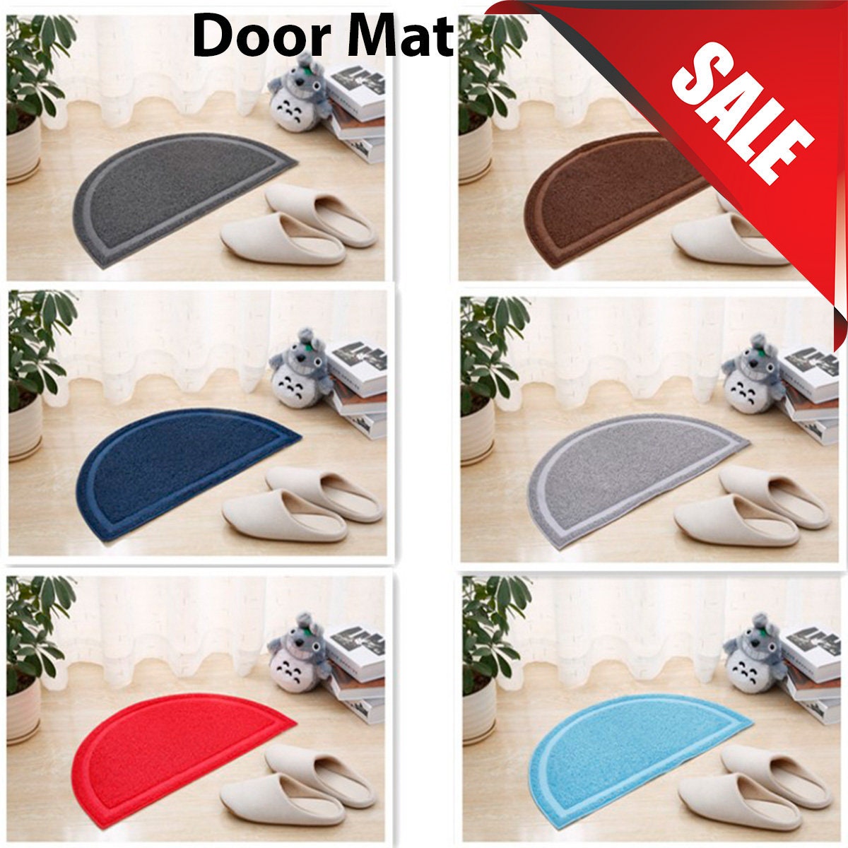 Door Rubber Plain Floor PVC Half Moon Nonslip Durable Rubber Etsy UK