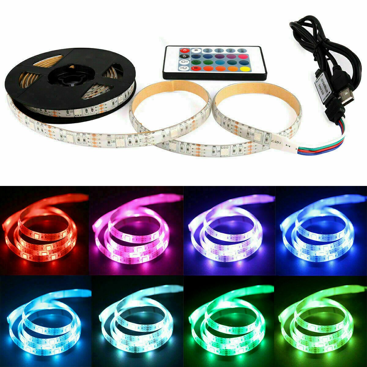 5V 2835 LED Light Strips Decoration Lighting USB Infrared Etsy