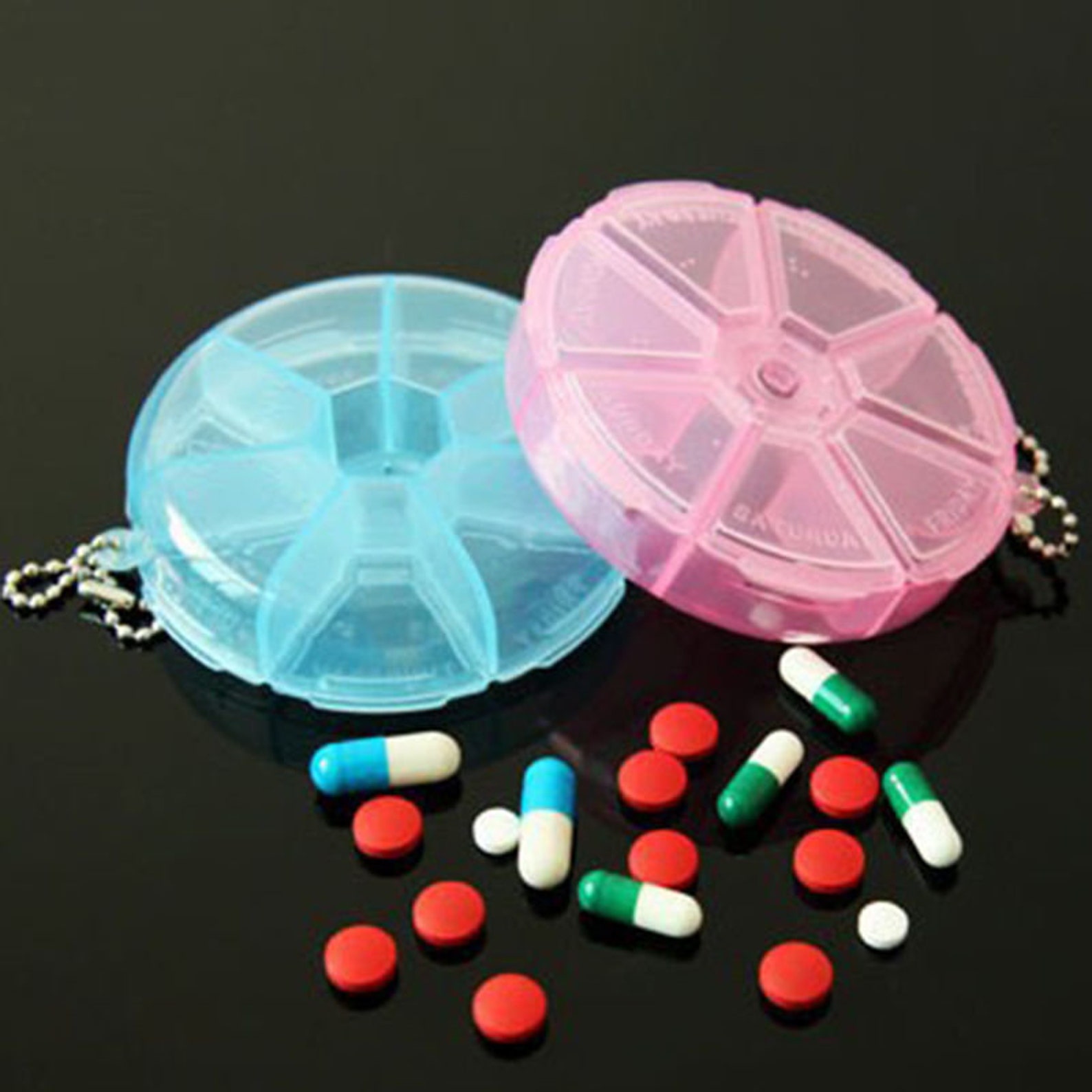 7 Slot Health Pill Box Case Medicine Drug Organiser Portable Etsy UK