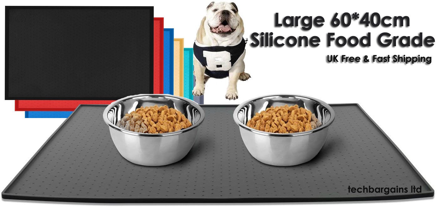 Large Pet Puppy Silicone Waterproof Feeding Food Mat Dog Non Etsy
