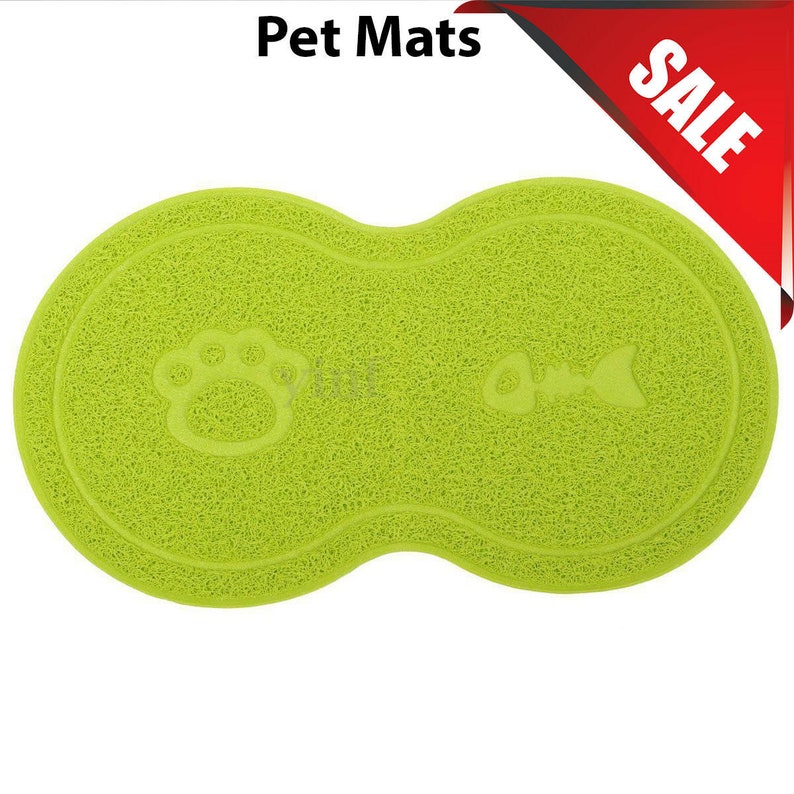 8 Shape Pet Dog Puppy Dog Cat Feeding Mat Pad Cute PVC Bed Etsy UK