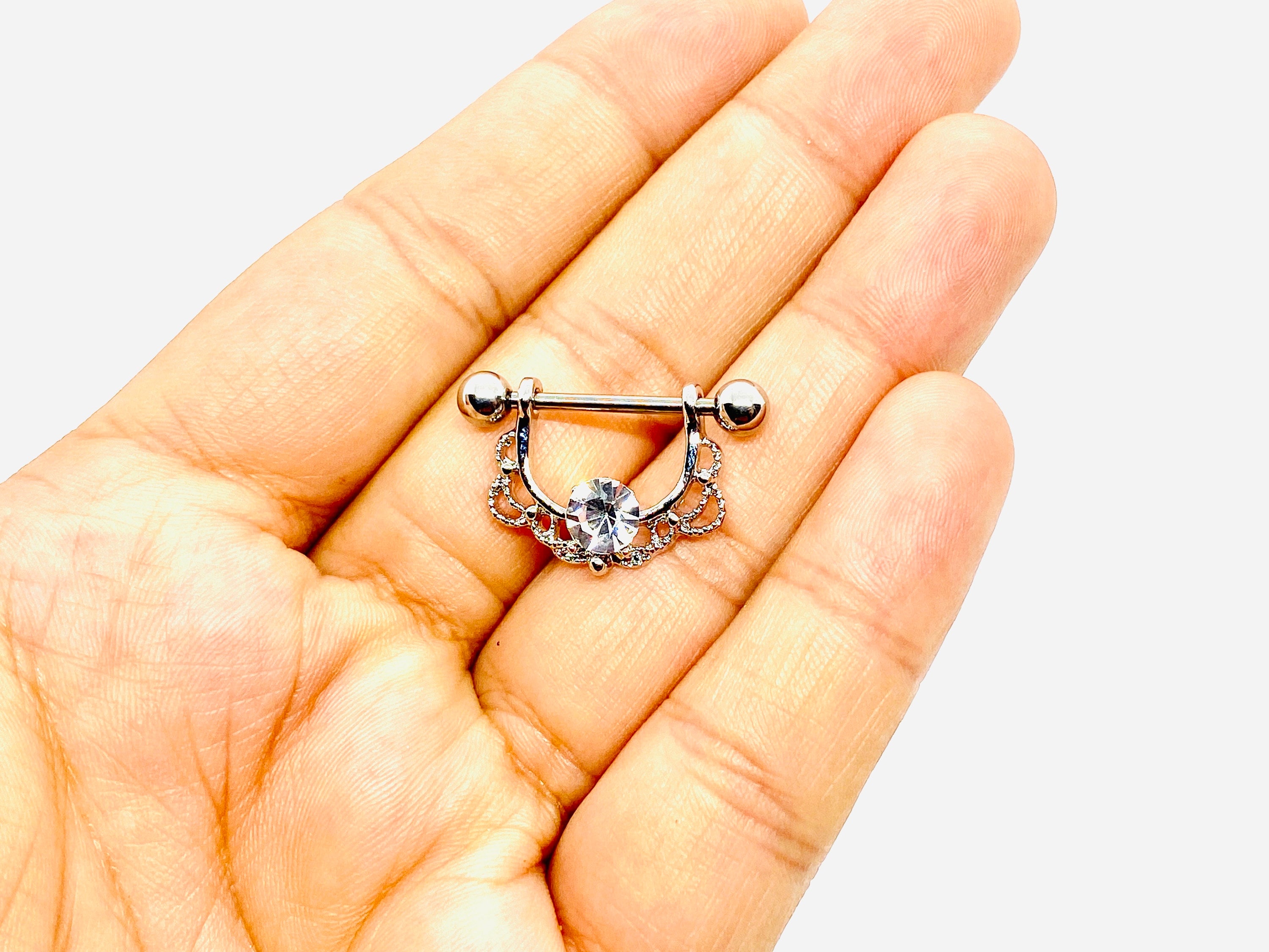 2pcs New Nipple Ring Bar Nipple Shields Sexy Piercing Nipple Etsy