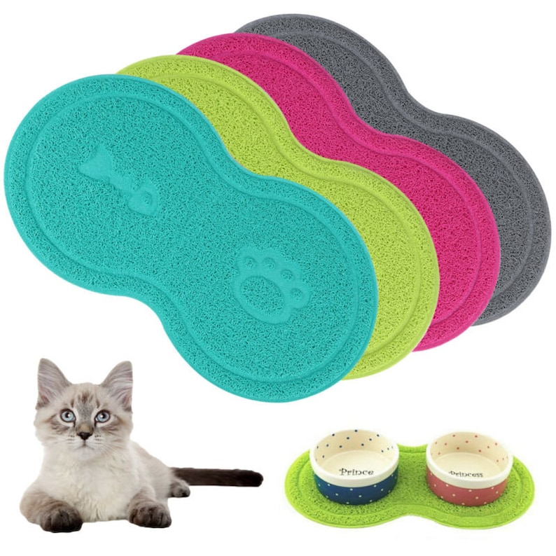 8 Shape Pet Dog Puppy Dog Cat Feeding Mat Pad Cute PVC Bed Etsy UK