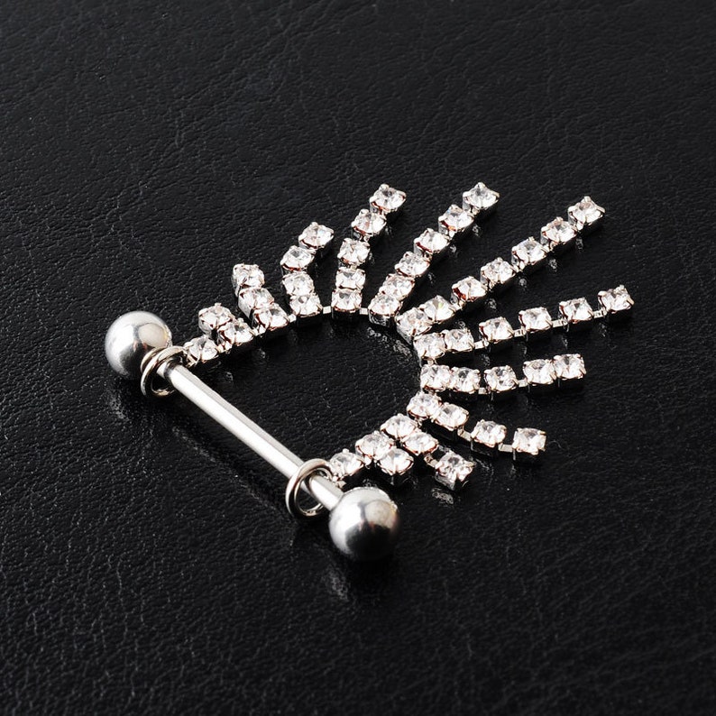2pcs Tassel U Piercing Shield Bars Steel Piercing Nipple Etsy
