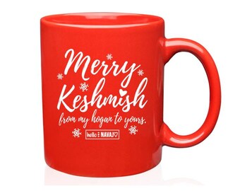 Merry Keshmish - Red 11 oz. Ceramic Coffee Mug