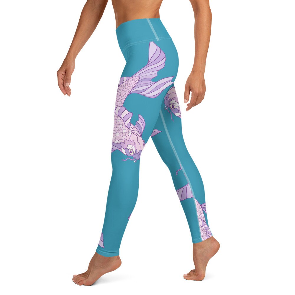 Japanese Koi Fish Yoga Leggings High 