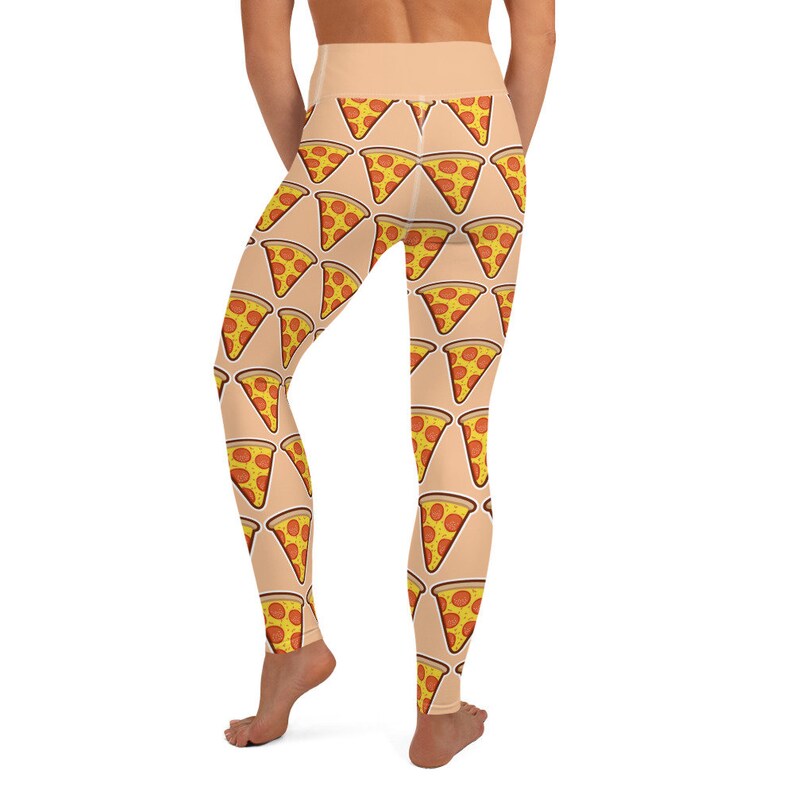 Pizza Emoji Yoga Pants Leggings High Waisted Fun Emoji Etsy