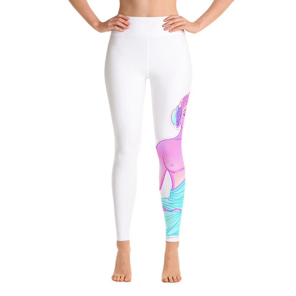 Yoga Pants With Buddha Listening to 