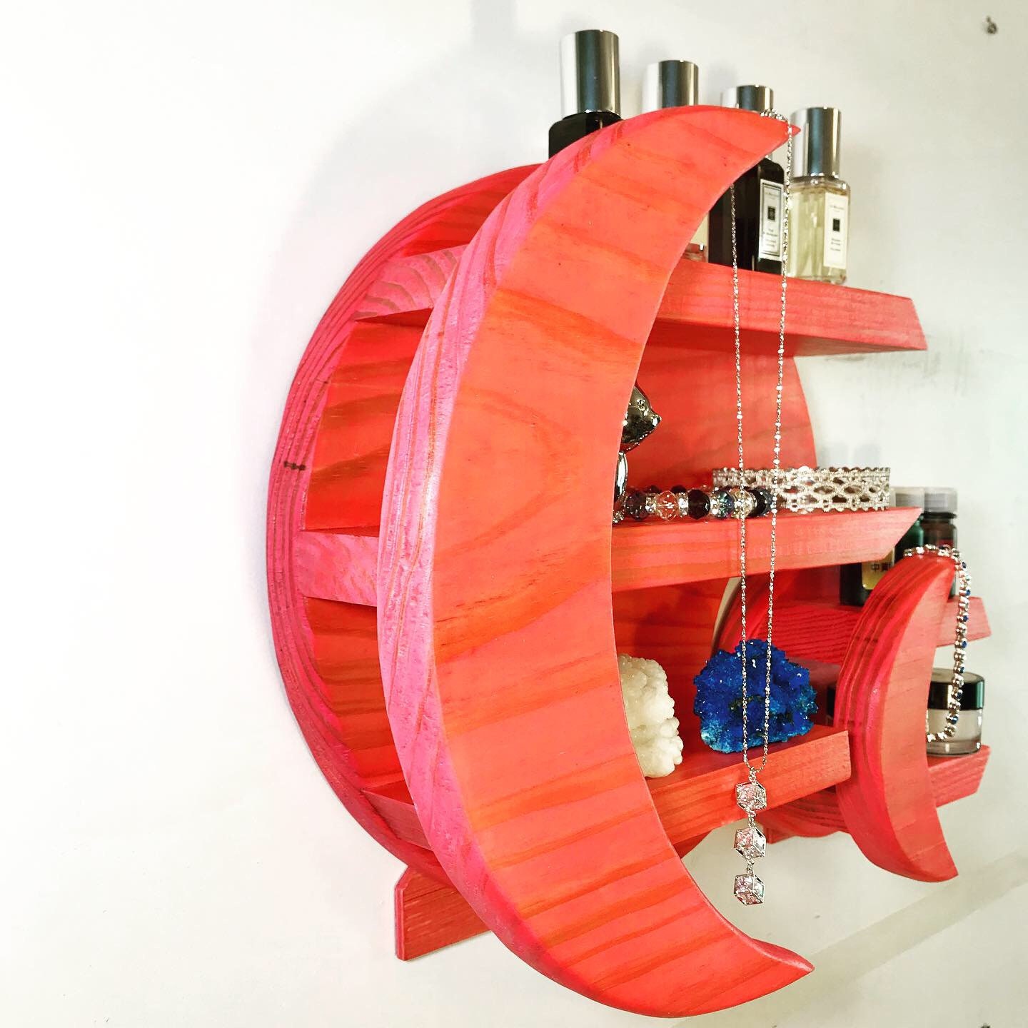 MOON SHELVES Crystals Display Shelf Baby Moon Essential Etsy