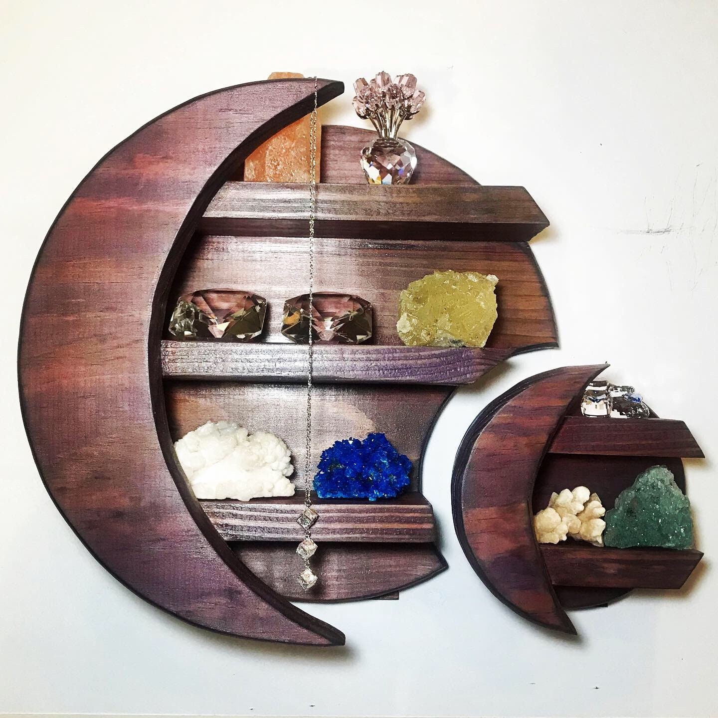 CRYSTAL DISPLAY Moon Shelf Wall Decor Nursery Shelves Kids Etsy