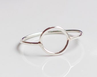 Sterling Silver Open Circle Ring