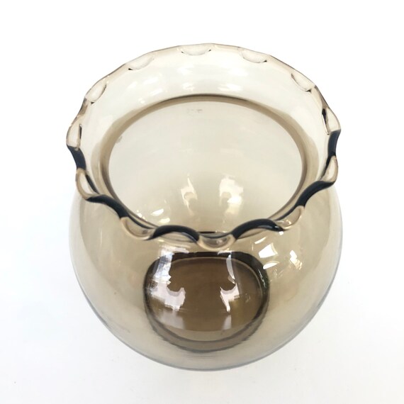 Vintage Hand Blown Crackle Glass Pitcher Creamer/Vase（H10
