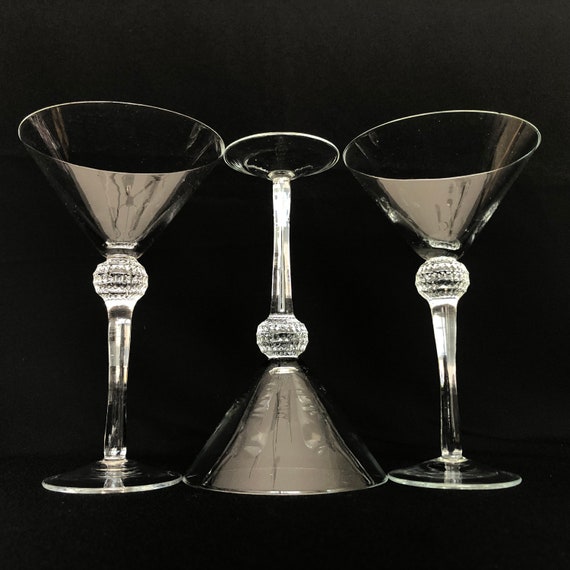 Set of 4 Disco Ball Martini Glasses