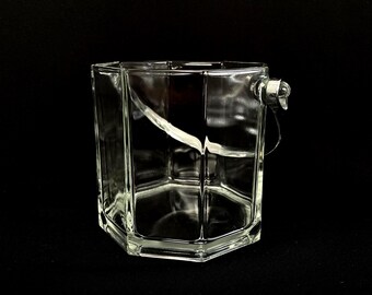 Cubitera de hielo de cristal negro Octime de Retro Barware de Luminarc