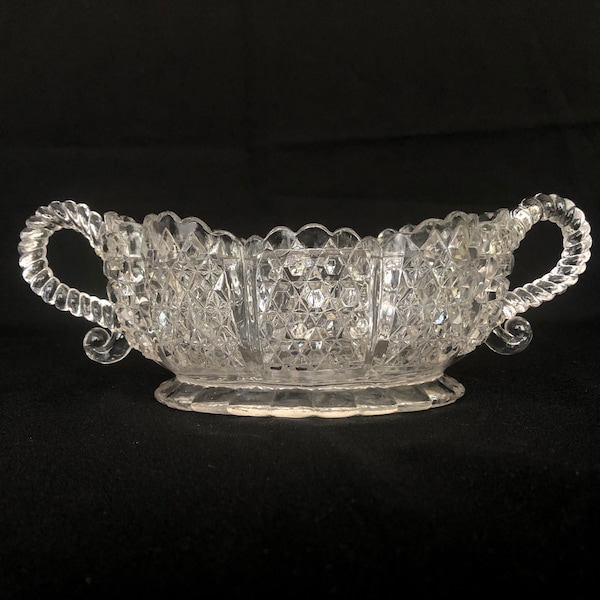 Antique Crystal Bowl Etsy