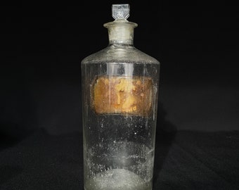 アンティーク硫酸ガラス瓶 - ストッパー付き薬瓶 - Etsy 日本