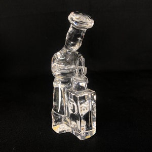 UNIQUE - Handcrafted Orrefors Sweden Crystal BAKER Figurine