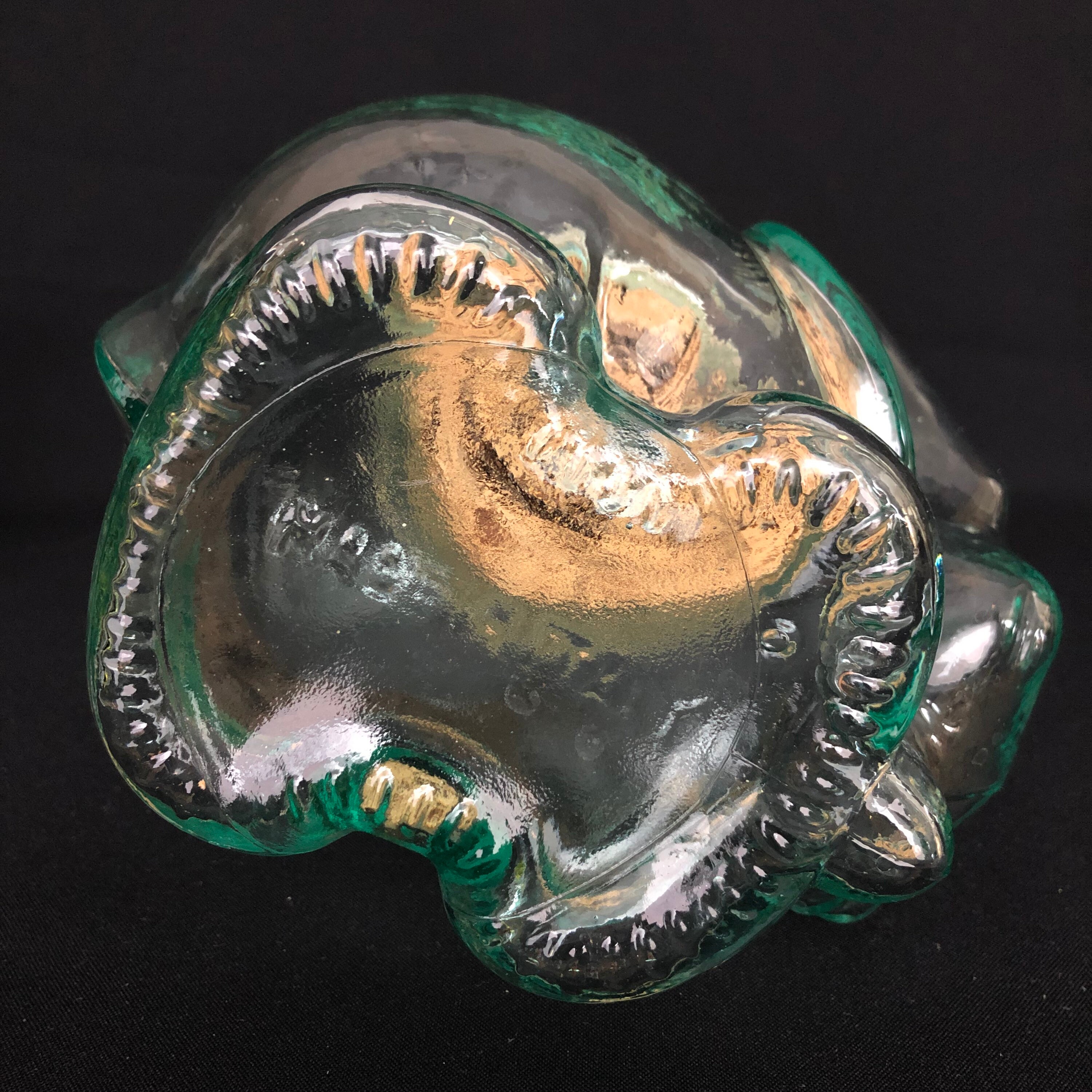 Vintage Glass Elephant Jar Canister Made in Italy Etsy