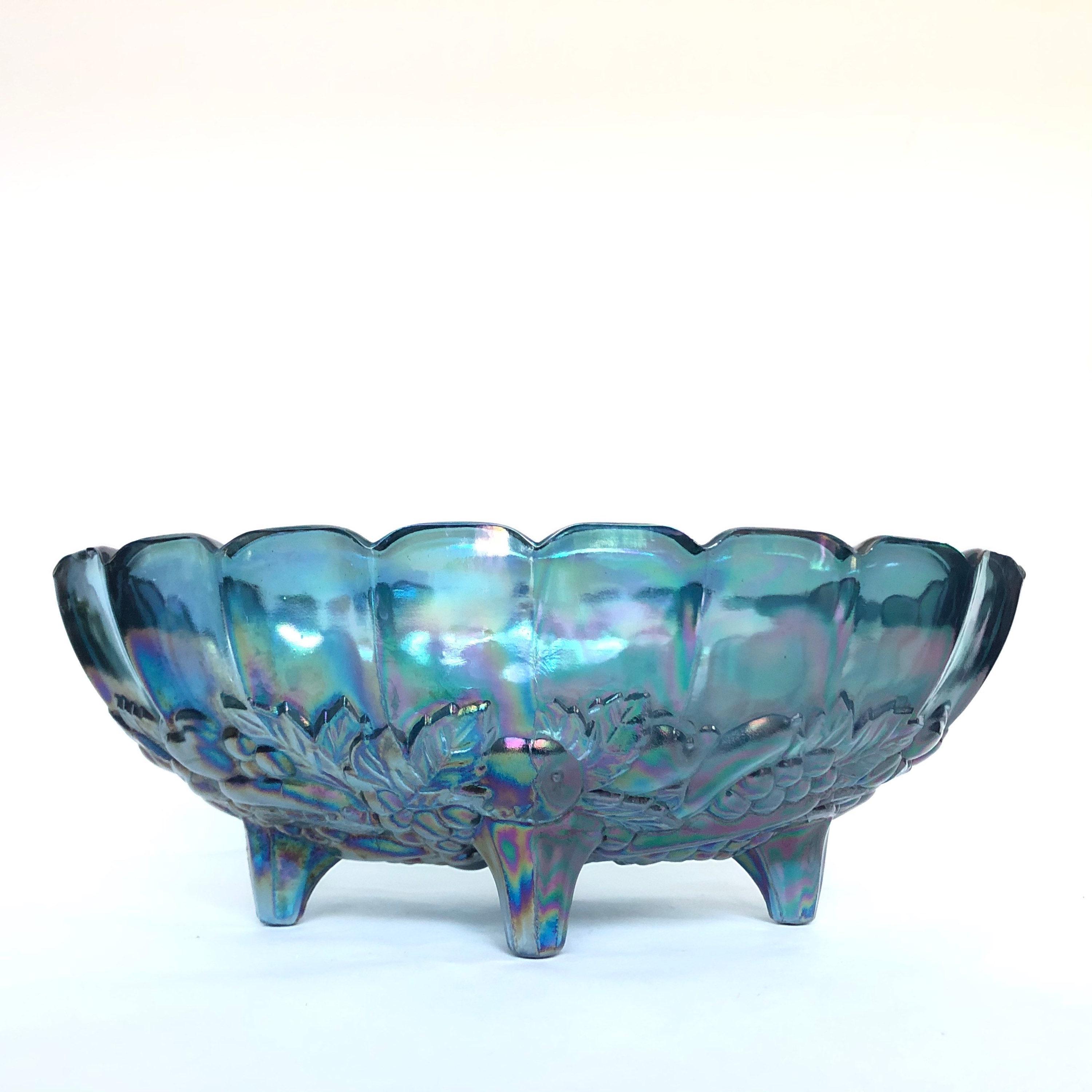 Vintage Blue Carnival Glassnull