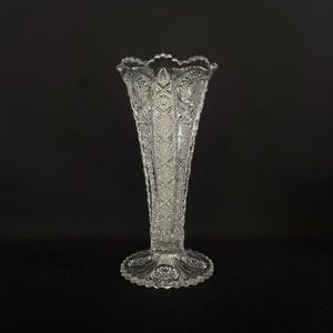 Antique EAPG Vase by Imperial Glass Company - Early American Pattern aka Daisy & Button c1900