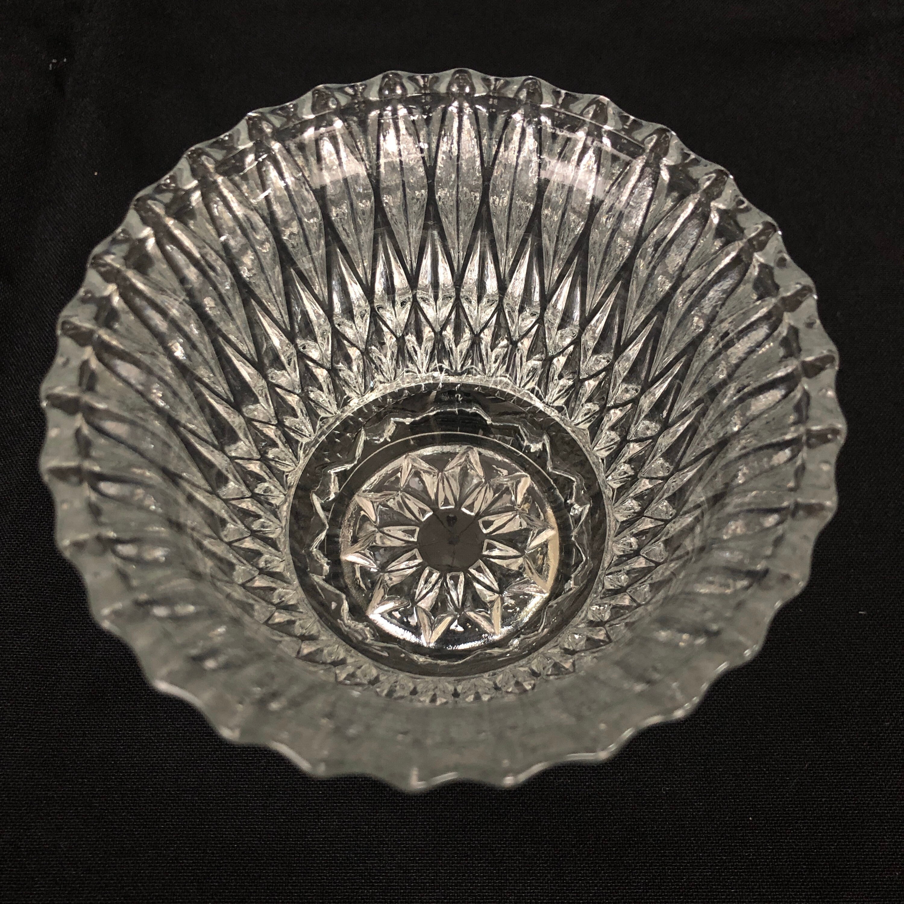 Sparkly Vintage PresCut Clear Glass Covered Dish Bowl | Etsy