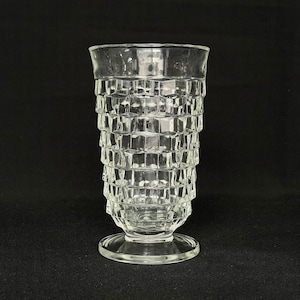 Vintage FOSTORIA Clear Glass 13oz Footed Glass c1930s