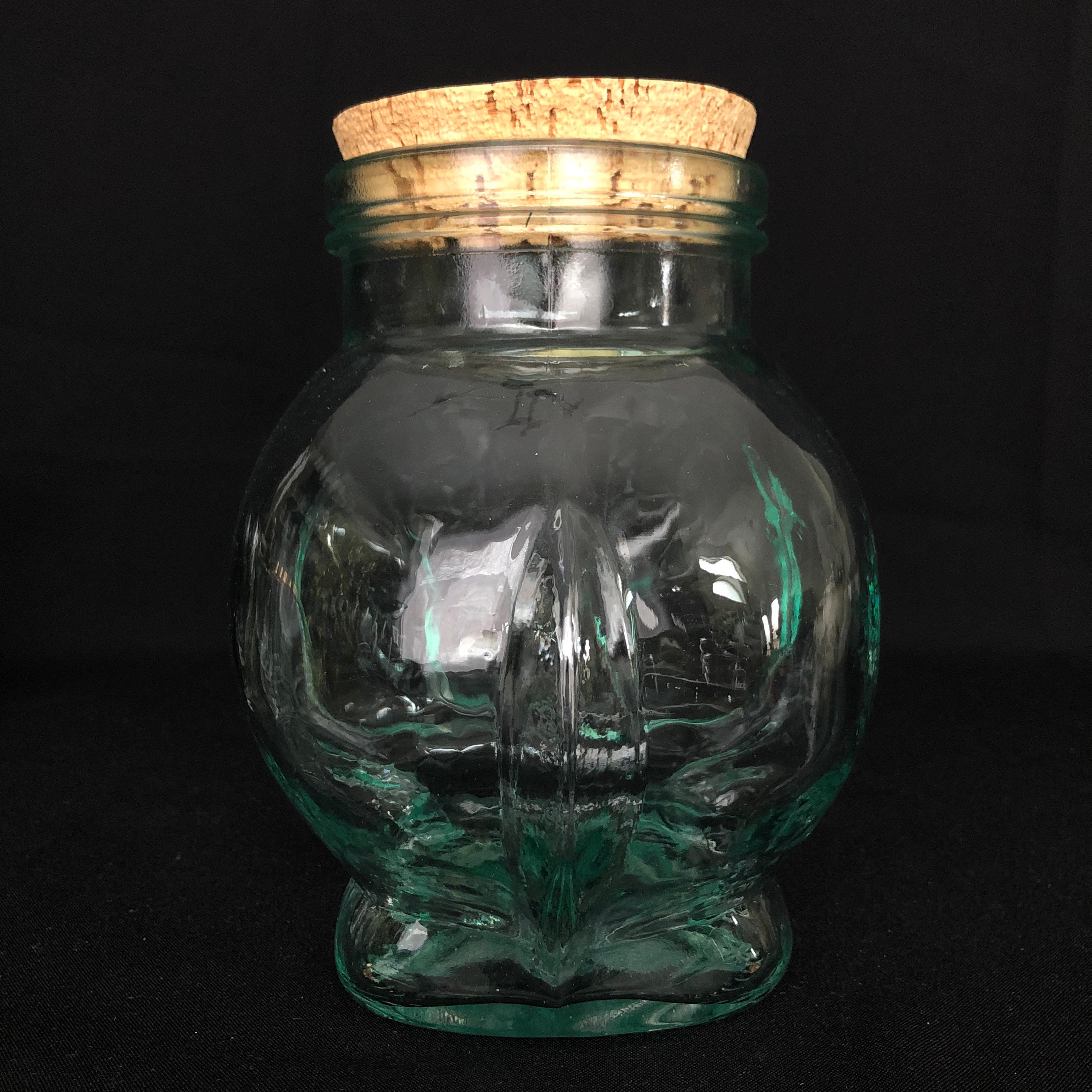 Vintage Glass Elephant Jar Canister Made in Italy Etsy