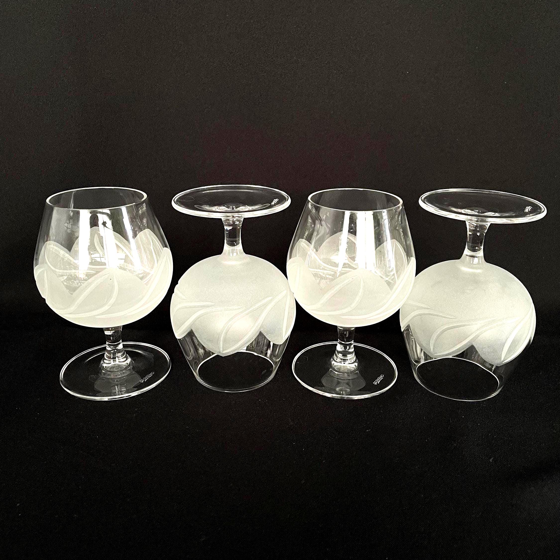 Vintage JG Durand Crystal Snifters - FLORENCE, Set of 4 - Etsy