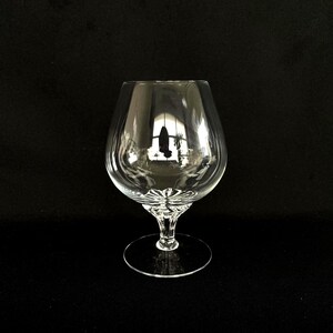 Vintage Belfor Crystal Cocktail Snifter – Black Stem Barware, 13oz