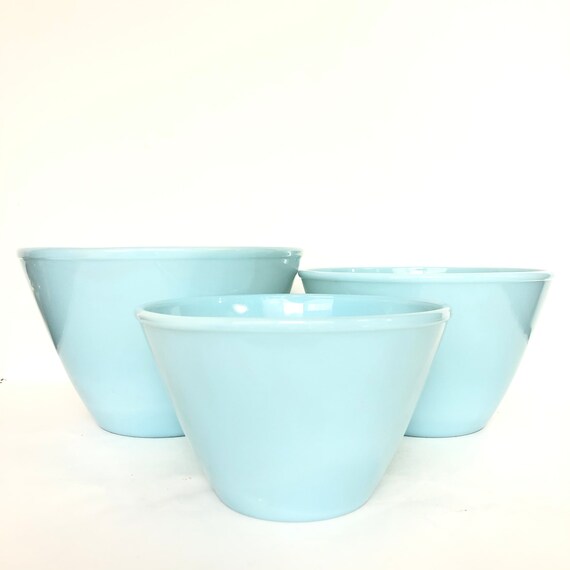 レア Fire King Turquoise Blue Ice Bucket 【公式通販】