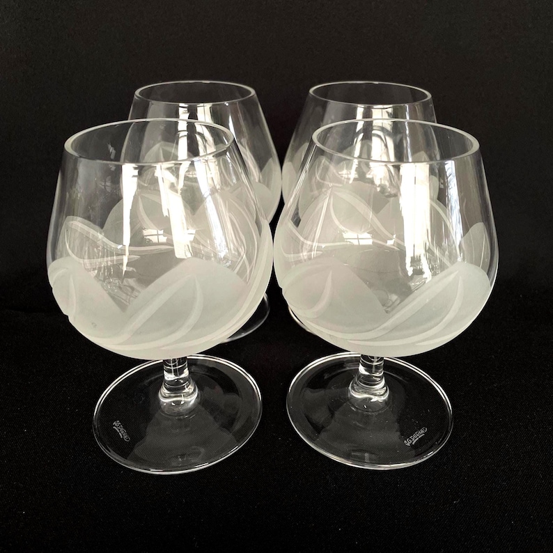 Vintage JG Durand Crystal Snifters - FLORENCE, Set of 4 - Etsy