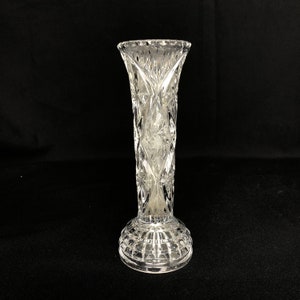 Versatile Reversible Crystal Candle Holder & Bud Vase