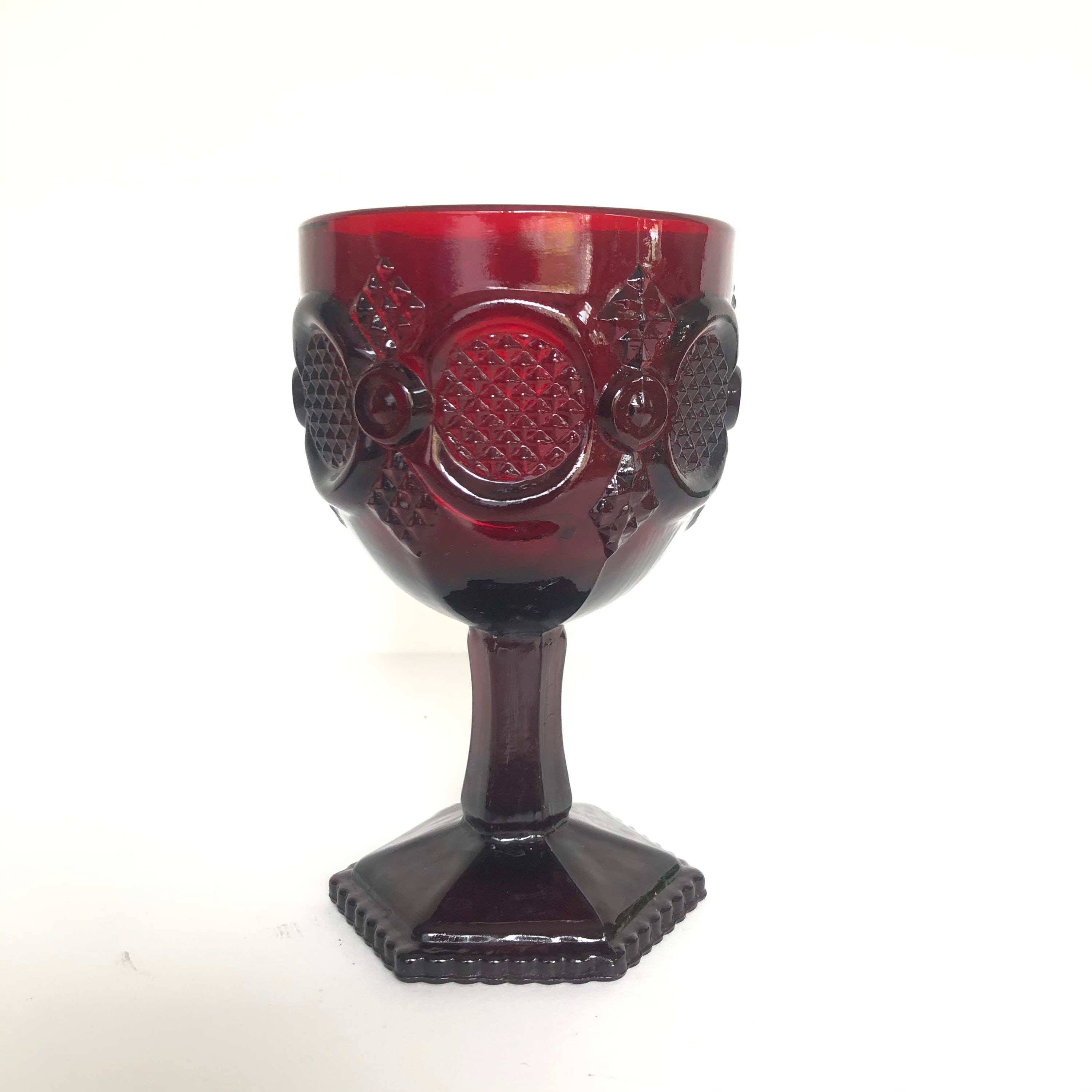 Home & Living 2 glasses Avon 1876 Cape Cod Ruby Red High Ball glasses