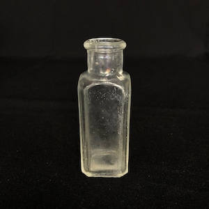 Little 2oz Old Glass Bottle - Vintage Bottle - Collector Bottle