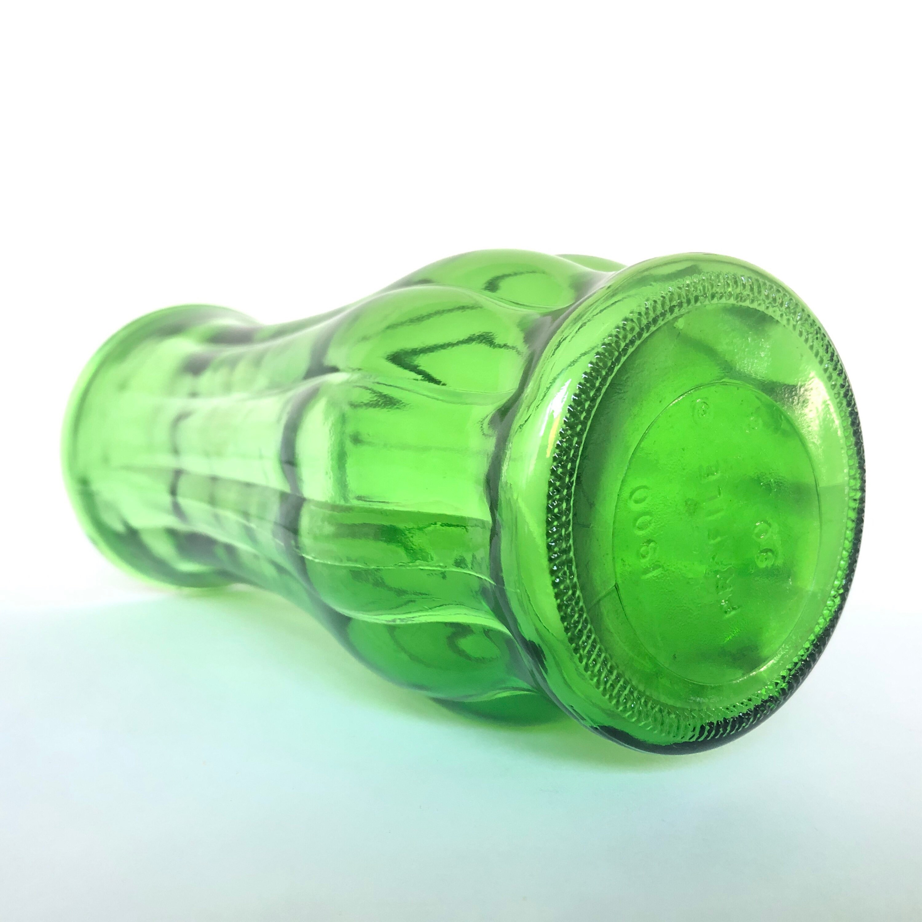 Vintage Emerald Green Glass Vertically Ribbed Bouquet Vase - Etsy