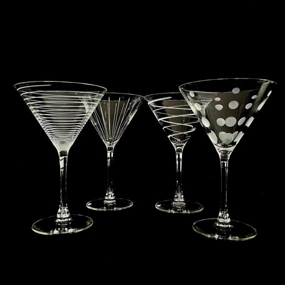 Nizirioo Lot de 4 verres cannelés : lot de 4 verres à latte macchiato 300 ml double paroi strié borosilicate