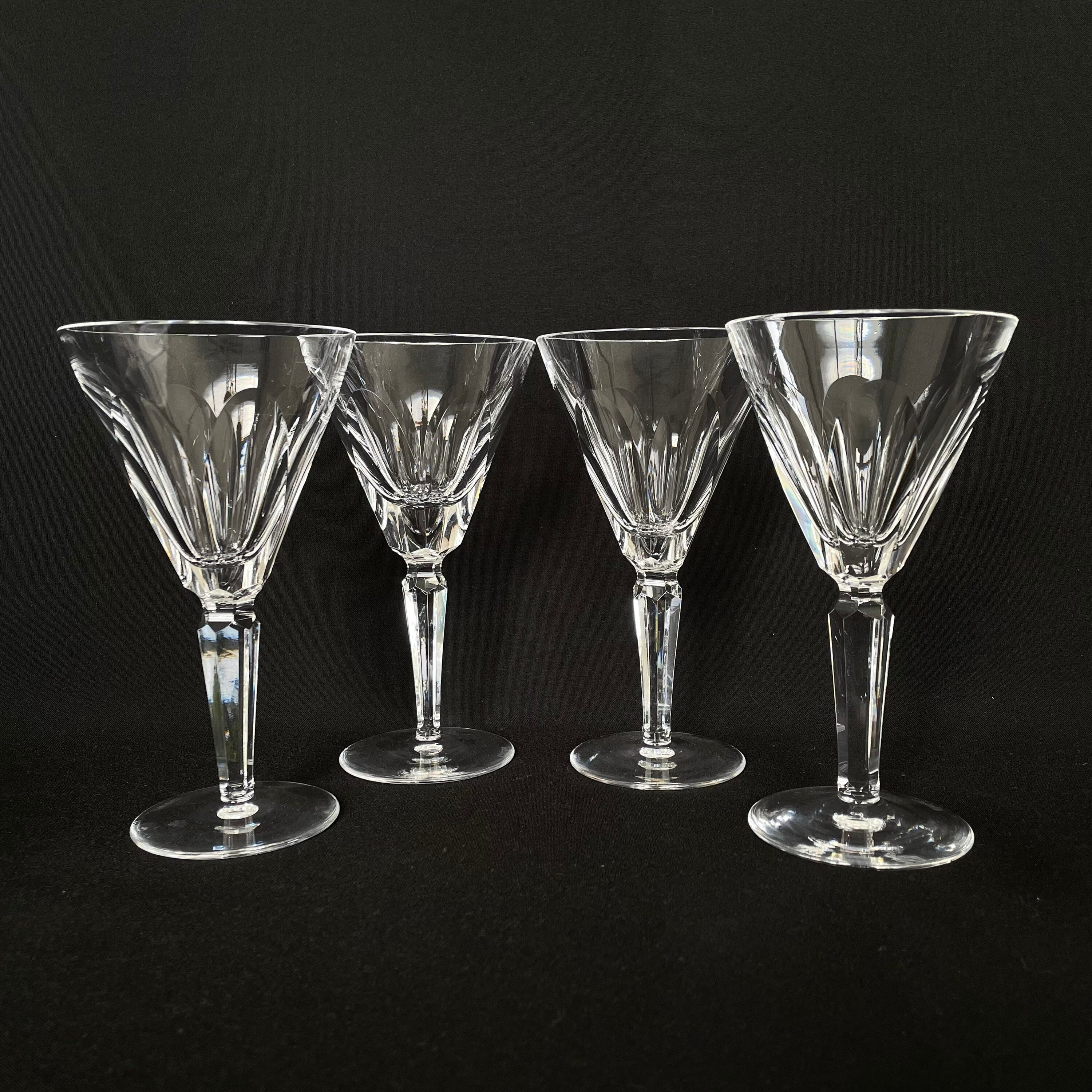SPECTACULAR Vintage WATERFORD CRYSTAL 5oz Martini Cocktail Glasses