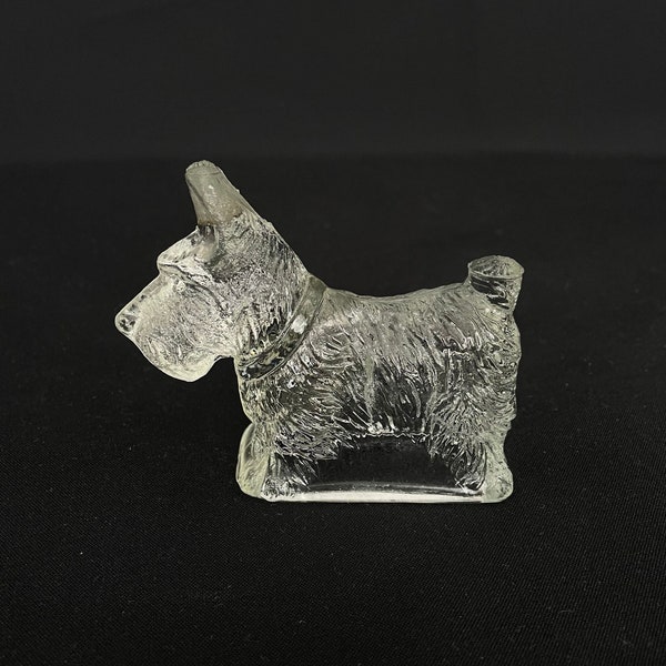 Vintage Federal Glass Scottie Dog - Figural Glass Animal - Scotty Dog