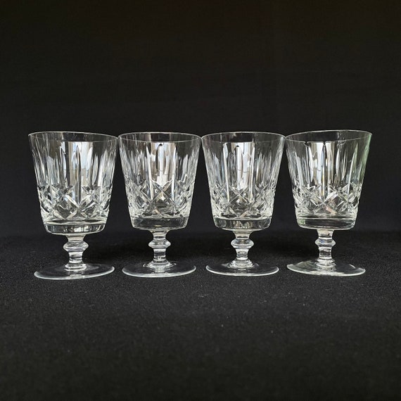 Lot De 4 Verres à Cocktail Ancien Cristal Transparent - Excellent état