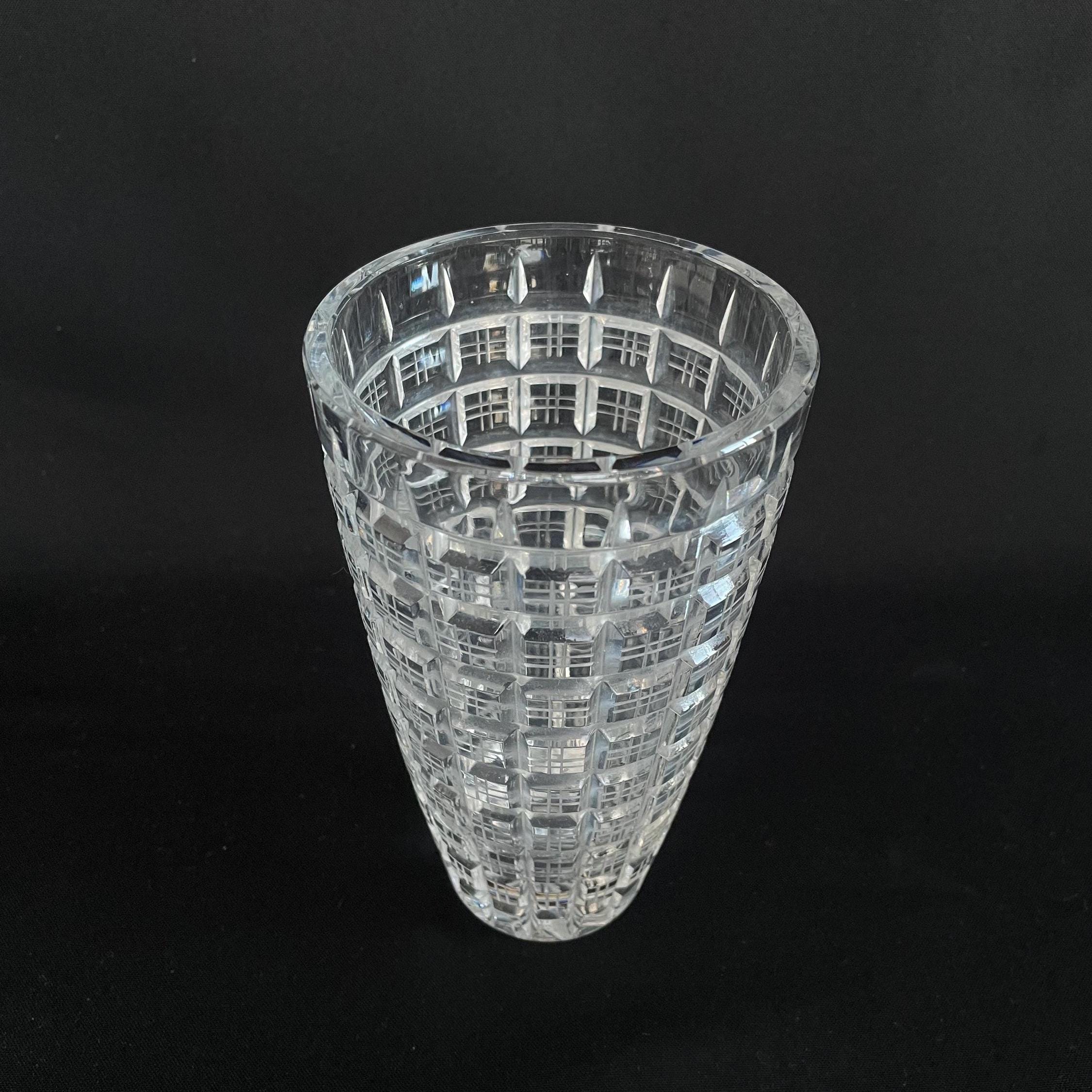 ラウジッツァー　クリスタル　花瓶　ハンドカット ヴィンテージ ラウジッツァー クリスタル ハンド カット 花瓶 - Etsy 日本