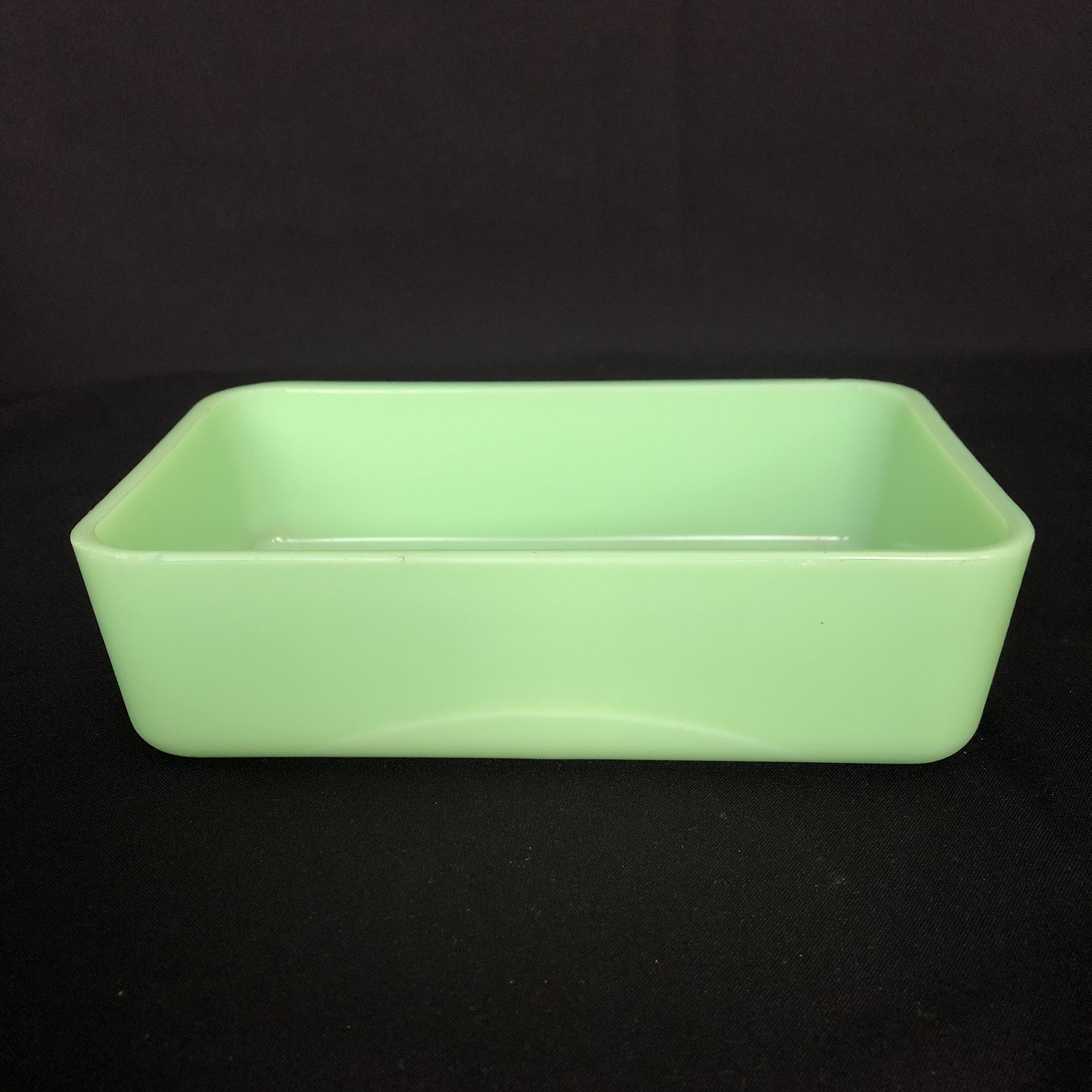 Vintage Mckee Jadeite Uranium Glass Fridge Container Etsy