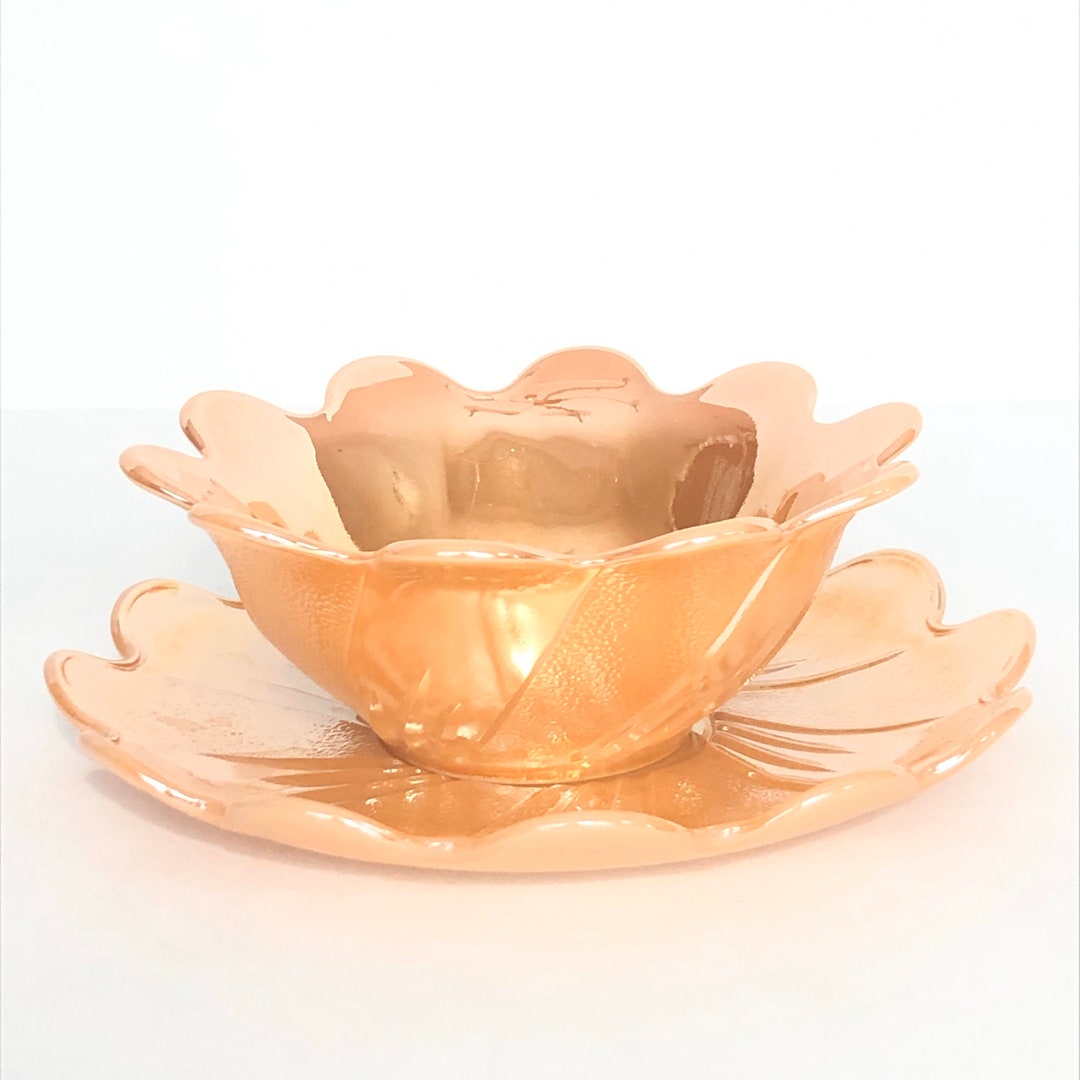 Lovely Vintage Set Matching Bowl & Underplate in Beautiful Etsy