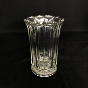 Vintage tschechoslowakischen klar Glas Bouquet Vase