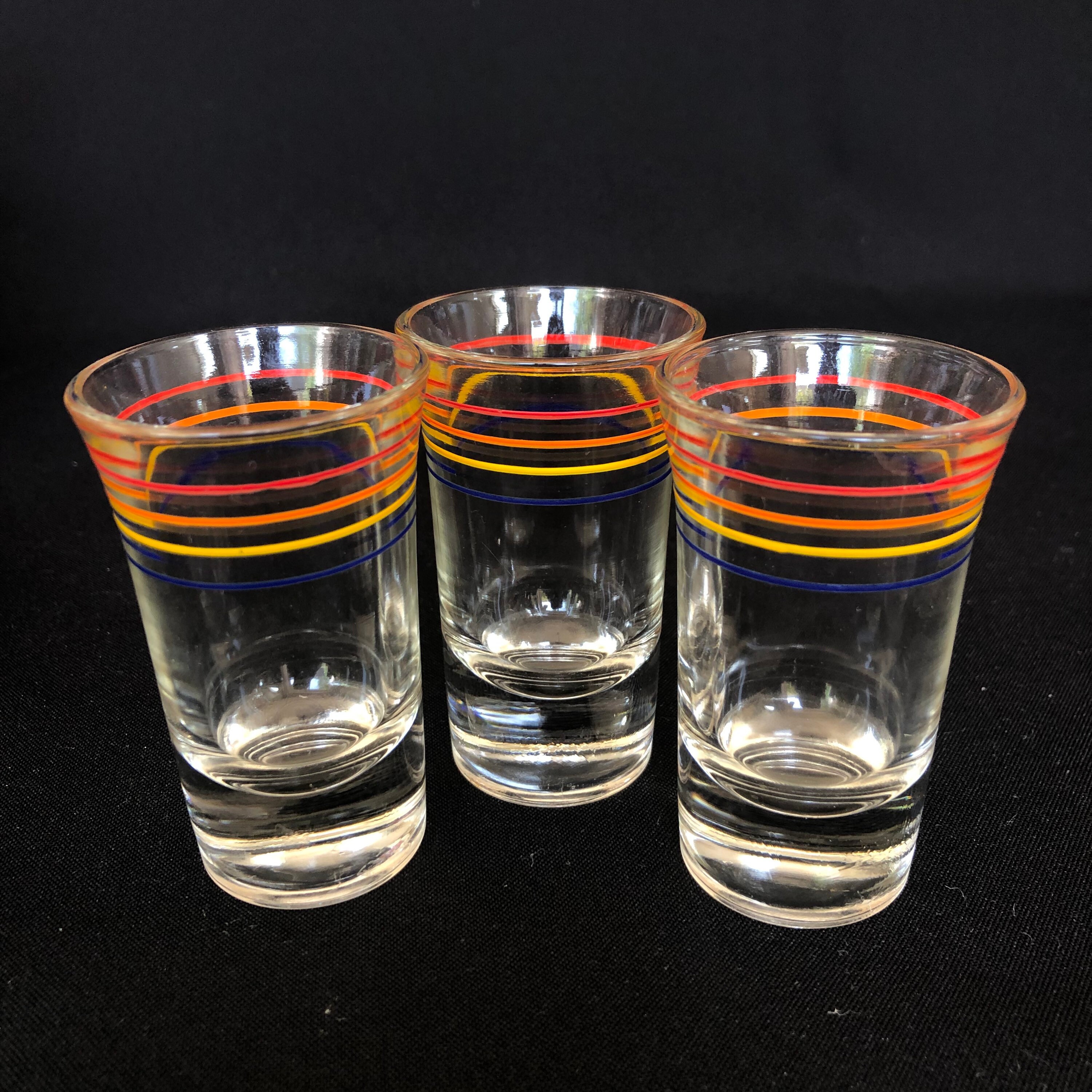 Home & Living Set of 4 vintage mid century modern shot glasses retro