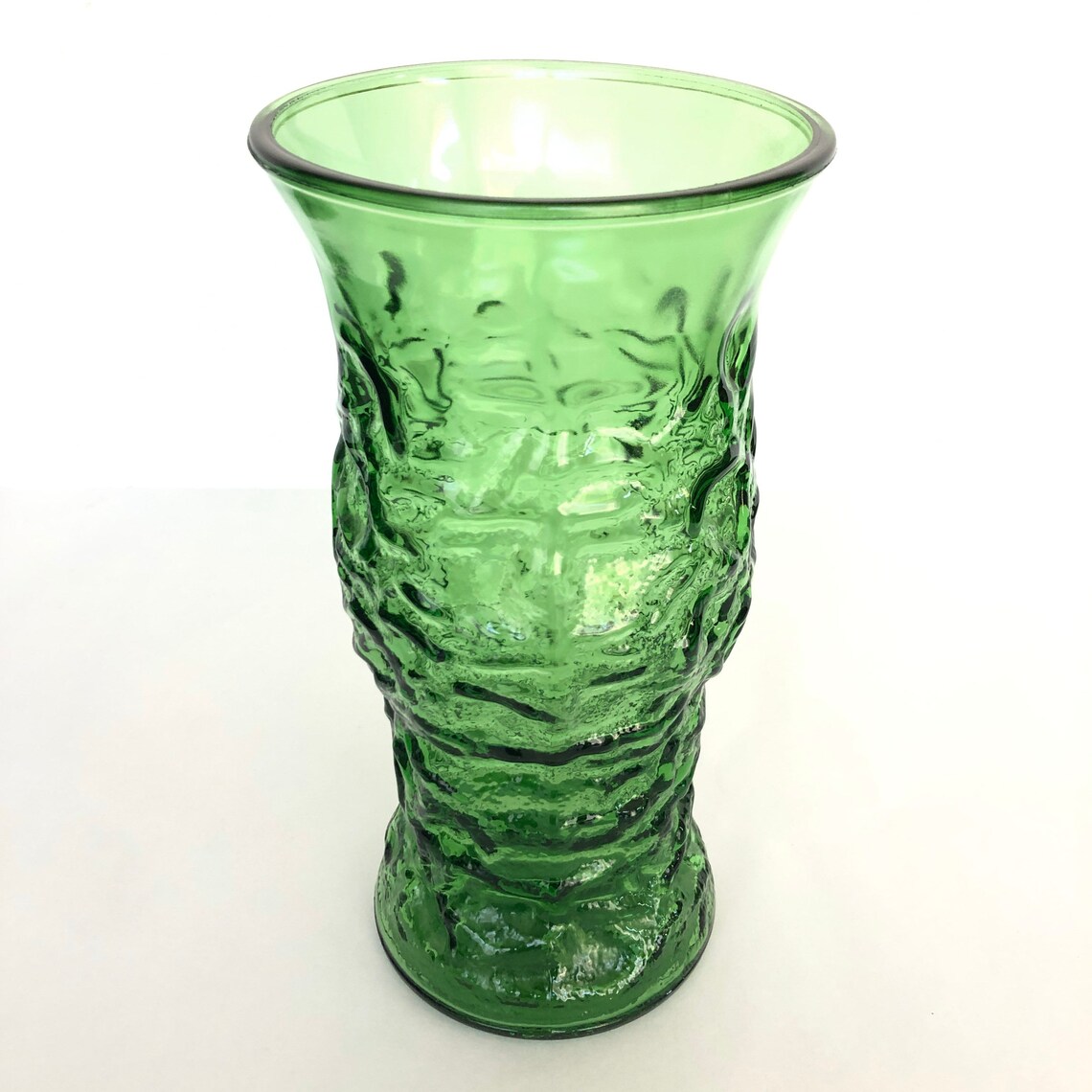 Vintage Emerald Green Glass Flower Vase by E. O. Brody Co. Etsy UK