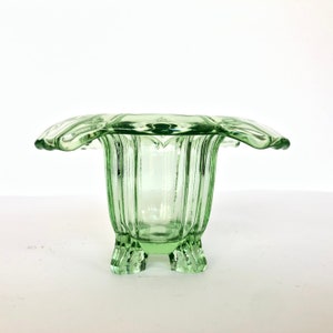 Unico vaso ciotola per piatti in vetro per la depressione verde - Bagley ?