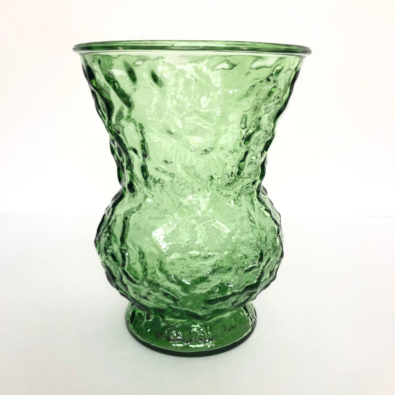Rare Jumbo-sized Vintage Emerald Green Glass Vase by E.O Brody Glass Co.
