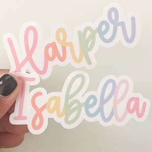 Personalized Name Sticker | Custom Name Sticker | Handlettered Name Sticker | Water Bottle Sticker | Laptop Sticker | FREE SHIPPING!