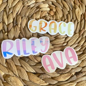 Grace Font Vinyl Name Decal | Holographic Decal | Name Decal Sticker | Tumbler Decal | Yeti Decal | Laptop Decal | FREE SHIPPING!!